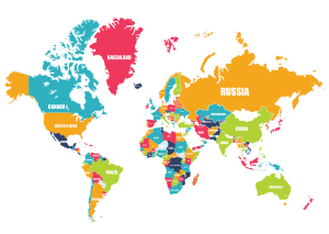 mapa del mundo Arowana